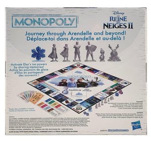 lot 31270 image: Hasbro 30372320 Disney Frozen II Monopoly for Bilingual English & French