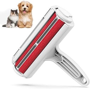 lot 31289 image: Pet Hair Remover Roller - Dog & Cat Fur Remover with Self-Cleaning Base - Efficient Animal Hair Removal Tool - Perfect for Furniture, Couch, Carpet, Car Seat bonus pet brush