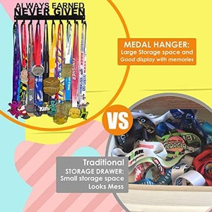 lot 31304 image: Medal Holder Display Hanger Rack Frame - Sturdy Wall Mount Medals Easy to Install