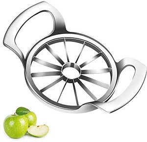 lot 21677 image: Sandewily Apple Slicer Upgraded Version 12-Blade Extra Large Apple Corer,Stainless Steel Ultra-Sharp Apple Cutter, Pitter,Wedger,Divider for Up to 4 Inches Apples