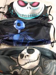 lot 21729 image: 3 nightmare before Christmas face masks