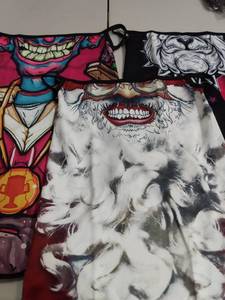 lot 21731 image: Lot of 3 over the ear neck gaiter face covers funny