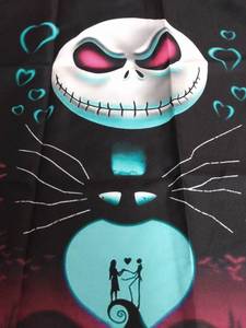 lot 21755 image: Jack Skellington Nightmare before Christmas throw pillow cover