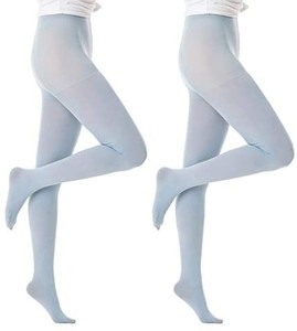lot 21756 image: OLIVE OLIVIA Womens Tights 50 Denier Tights Opaque Color Footed Pantyhose With Control Top 2 Pair pink