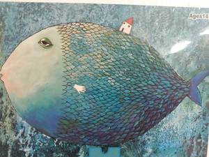 lot 21767 image: Big blue fish with a house on it 1000 PC puzzle
