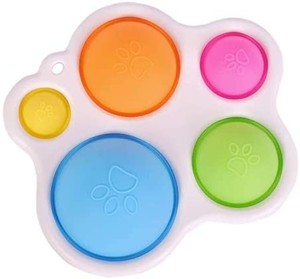 lot 31322 image: Simple Dimple Sensory Toys, Stress Relief and Anti-Anxiety Fidget Toys for Kids, Early Educational Dimple Toys & Gifts for Babies and Toddlers (Irregular Circle
