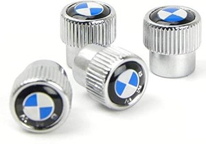 lot 31408 image: Valve Stem Caps, Tire Valve Stem Caps for BMW, 5 Pcs Silver