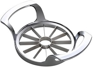 lot 31429 image: Apple Slicer Upgraded Version 12-Blade Extra Large Apple Corer, Stainless Steel Ultra-Sharp Apple Cutter, Pitter, Divider for Up to 4 Inches Apples