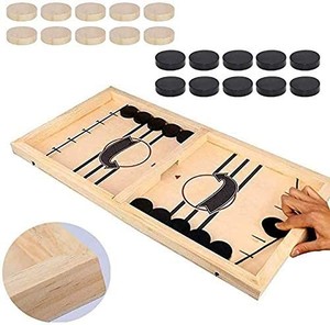 lot 31430 image: Fast Sling Puck Game Paced,Tinfence Table Desktop Battle,Winner Board Games Toys for Adults Parent-Child Interactive Chess Toy Board Table Game (22.7 in x 12.5 in