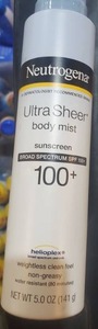lot 1468 image: Neutrogena Ultra Sheer Lightweight Sunscreen Spray, SPF 100, 5 oz