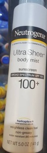 lot 1469 image: Neutrogena Ultra Sheer Lightweight Sunscreen Spray, SPF 100, 5 oz