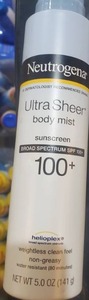 lot 1471 image: Neutrogena Ultra Sheer Lightweight Sunscreen Spray, SPF 100, 5 oz