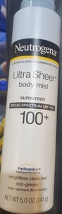 lot 1472 image: Neutrogena Ultra Sheer Lightweight Sunscreen Spray, SPF 100, 5 oz