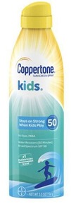 lot 1597 image: Coppertone Kids Continuous Spray SPF 50, 5.5 oz