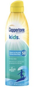 lot 1600 image: Coppertone Kids Continuous Spray SPF 50, 5.5 oz