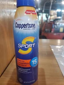 lot 1614 image: Coppertone Sport Continuous Sunscreen Spray SPF 15 5.5 oz