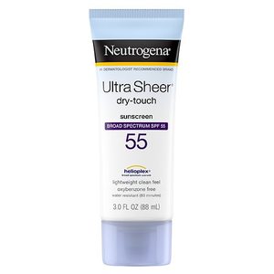 lot 1648 image: Neutrogena Ultra Sheer Dry-Touch SPF 55 Sunscreen Lotion, 3 fl. oz