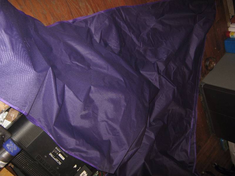 lot 5039 image: Large Purple Canopy Cover approx 12 x 12 Unbranded, replacement canopy