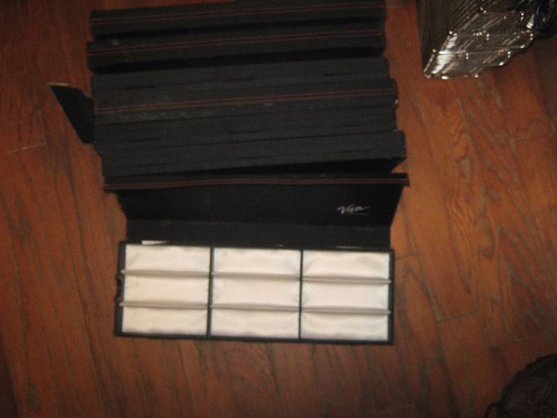 lot 5043 image: 7 ct. lot 9 compartment storage tray for jewelry, watches, glasses, etc. 19 x 6 x 1-12