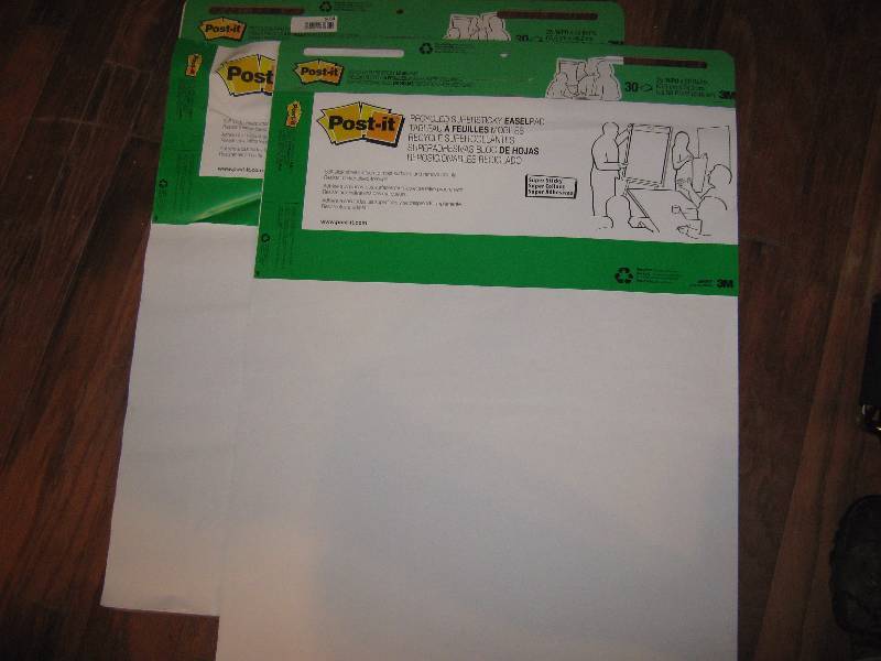 lot 5054 image: 2 ct. lot Post-It 25 x 30 Presentation Pads 30 sheets per pad