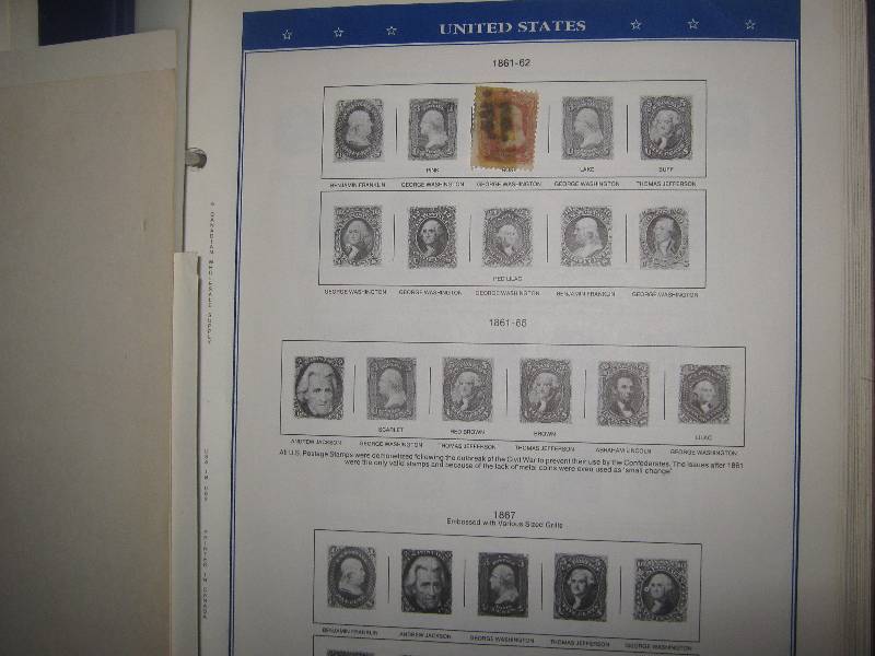 lot 5045 image: American Collectors Stamp Book from 1861-1988 partially complete