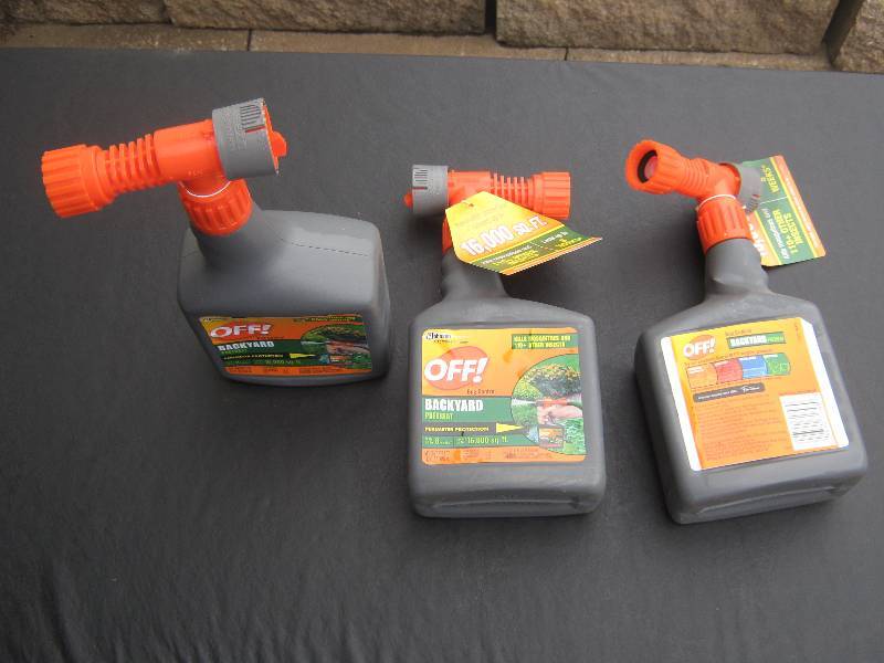 lot 5060 image: 3 ct. lot Off Bug Control Backyard 16,00 sq. ft. coverage per bottle last up to 8 weeks
