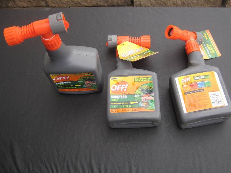 lot 5061 image: 3 ct. lot Off Bug Control Backyard 16,00 sq. ft. coverage per bottle last up to 8 weeks
