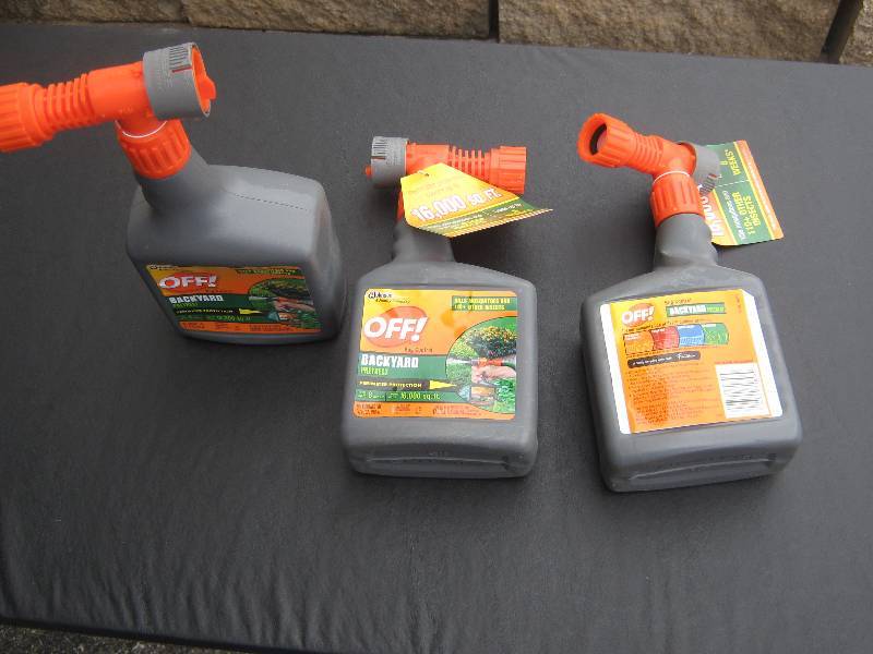 lot 5062 image: 3 ct. lot Off Bug Control Backyard 16,00 sq. ft. coverage per bottle last up to 8 weeks