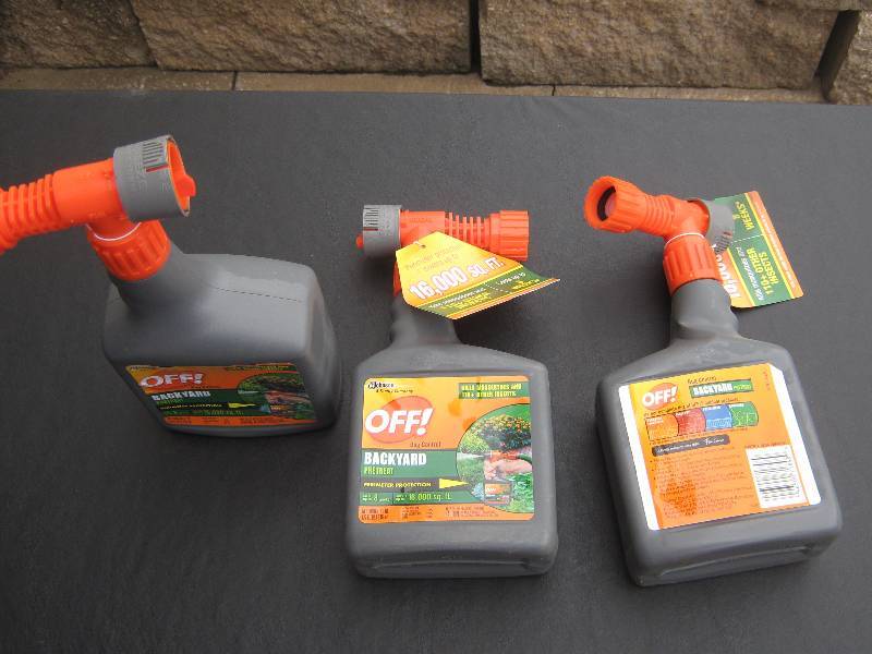 lot 5063 image: 3 ct. lot Off Bug Control Backyard 16,00 sq. ft. coverage per bottle last up to 8 weeks