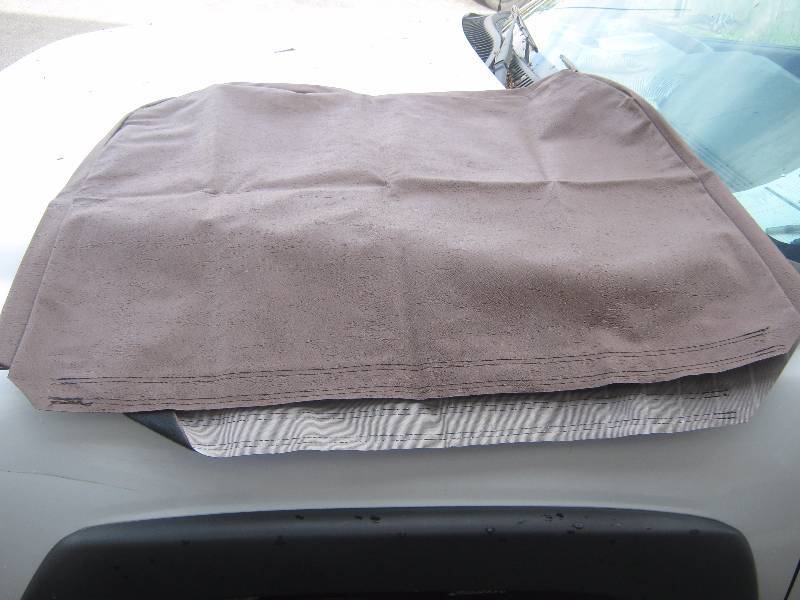 lot 5118 image: 10 ct. lot brown heavy duty bus parts velcro bottom seat back covers 14220