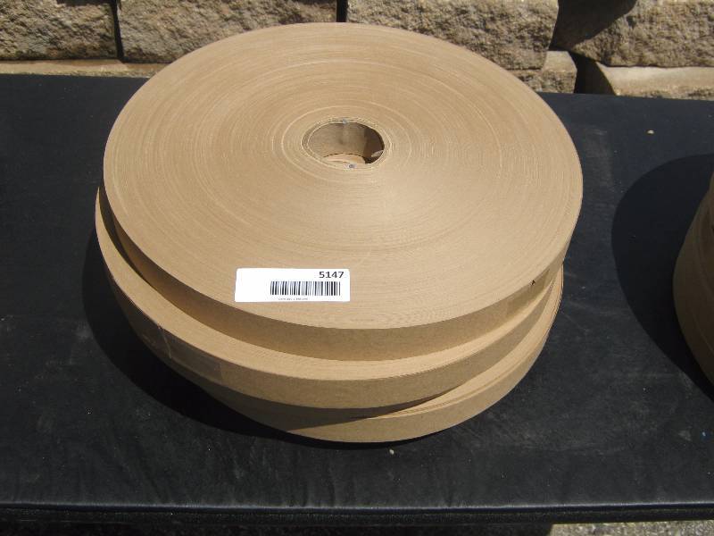lot 5147 image: 5 ct. lot Insulated craft paper rolls (banding) 1-18 wide x 1000 yards