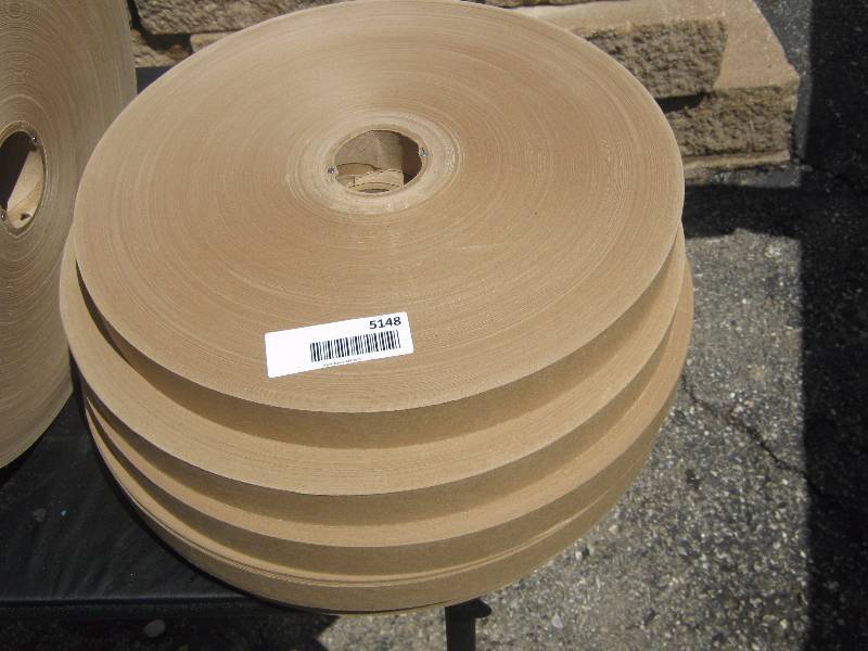 lot 5148 image: 5 ct. lot Insulated craft paper rolls (banding) 1-18 wide x 1000 yards