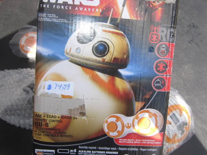 lot 5163 image: Star Wars the Force Awakens BB8 remote Control Toy