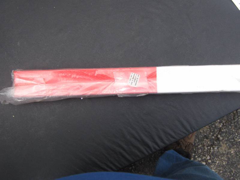 lot 5165 image: 100 ct. reflective stickers for truck and trailers DOT C2 approved red and white 18 long x 2 wide