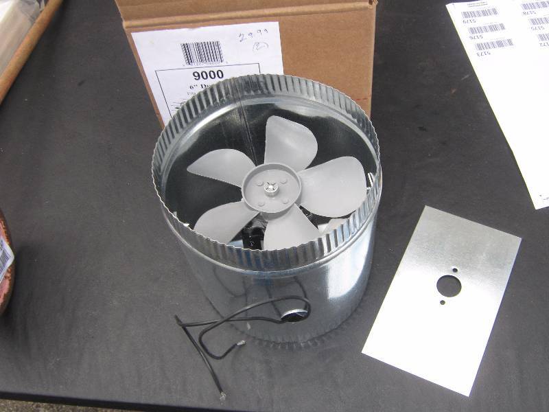 lot 5168 image: 6 duct fan 9000 110 Volt 35 amp