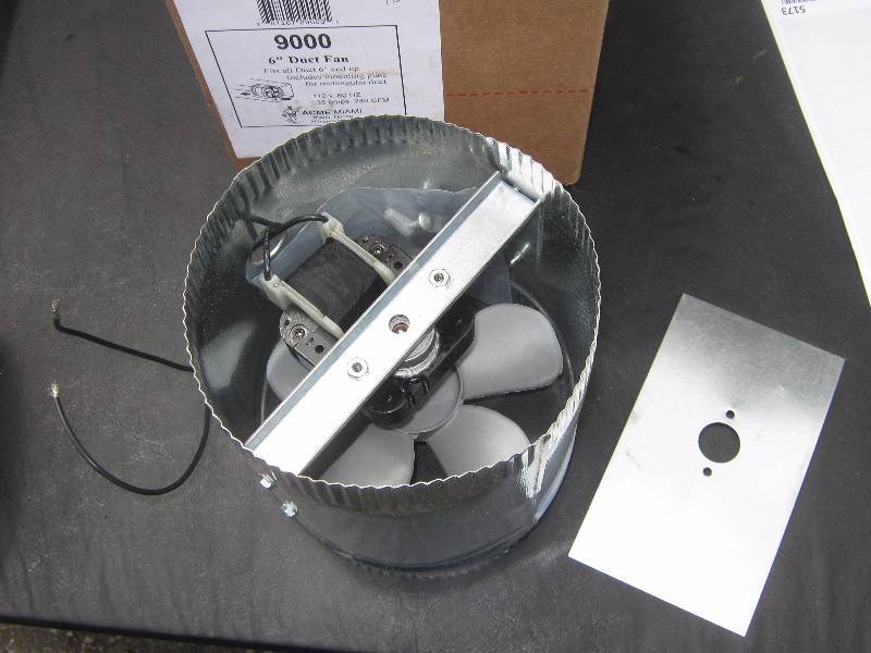 lot 5169 image: 6 duct fan 9000 110 Volt 35 amp