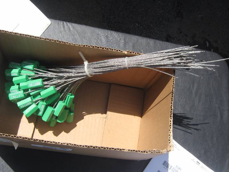 lot 5178 image: 98 ct. Bishop Lifting Products Loop Sling for concrete
