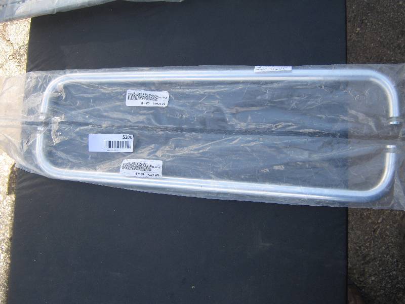lot 5200 image: 20 on center stainless Steel glass door pulls, 2 pulls included