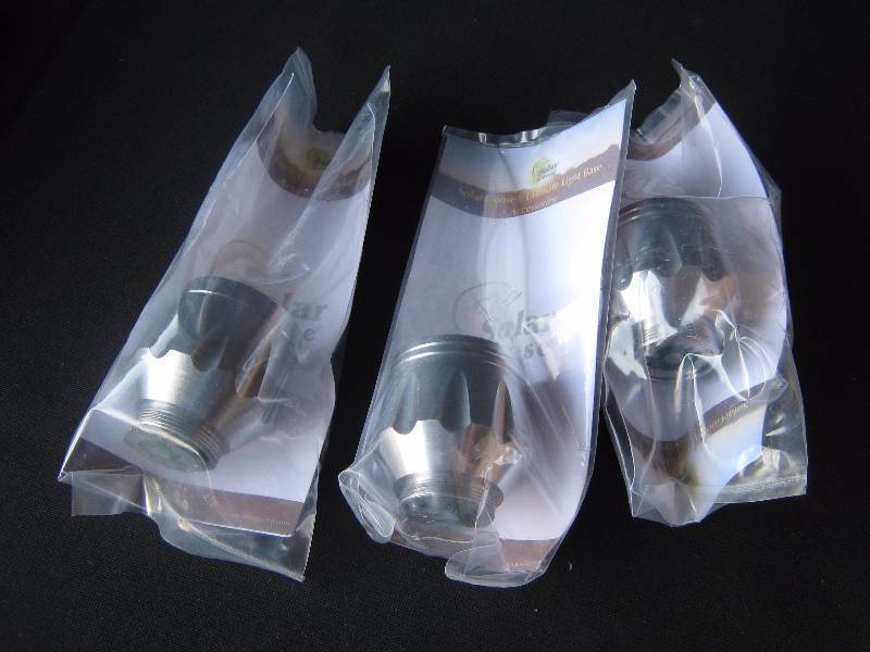 lot 5248 image: 3 ct. lot Solar Goose 3 wall spot light head