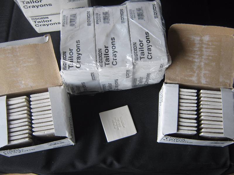 lot 5257 image: 5 ct lot Dixon Tailor Crayons, each box contains 24 crayons, white