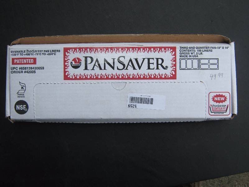 lot 5259 image: Pansavers 13 & 14 pans, 100 liners 19 x 14