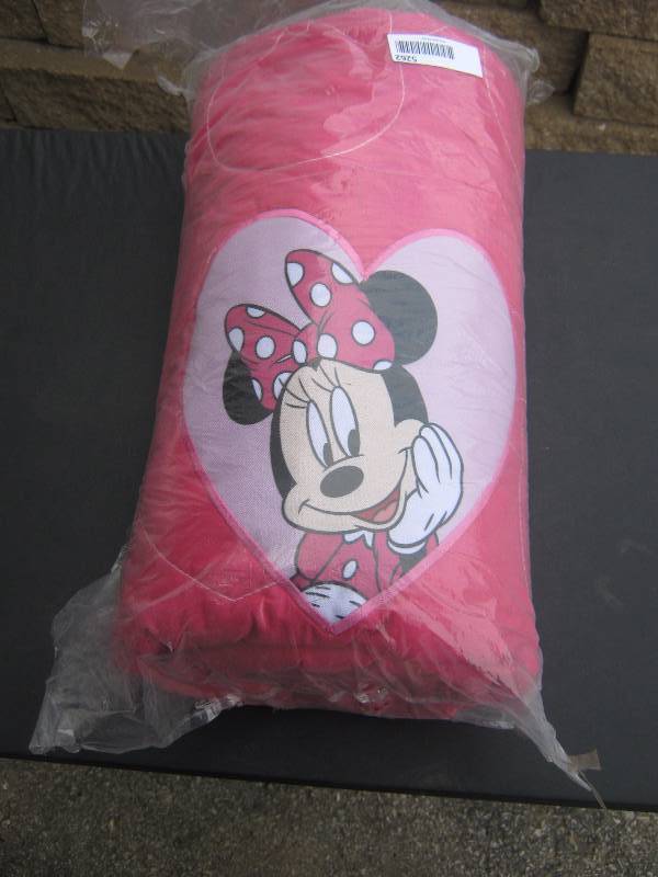 lot 5262 image: Minnie Mouse Twin Quilted Comforter Pink, Summer weight