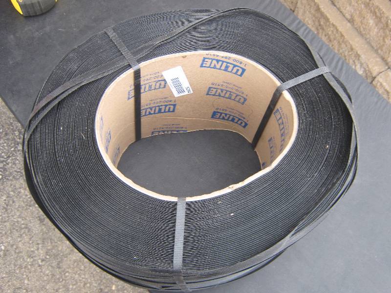 lot 5284 image: U-Line Carry Strapping 12 wide black 1600 ft. approx.