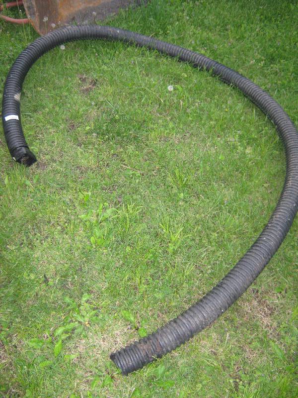 lot 5293 image: 3 x 15 solid flex tubing with down spout fitting