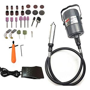 lot 4489 image: Go2Home Flex Shaft Grinder Carver Rotary Tool Hanging Electric Grinding Machine, Multi-Function Tools, Foot Pedal Control, for Carving, Buffing, Drilling, polishing, Sanding, Cutting, Cleaning