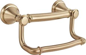 lot 4496 image: Delta Faucet 41350-CZ Traditional Tissue HolderAssist Bar, Champagne Bronze,4.25 x 5.38 x 6.00 inches