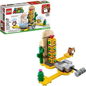lot 4505 image: LEGO Super Mario Desert Pokey Expansion Set 71363 Building Kit Toy for Creative Kids to Combine with The Super Mario Adventures with Mario Starter Course (71360) Playset, New 2020 (180 Pieces)