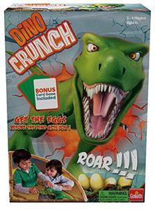 lot 4508 image: Dino Crunch - Get The Eggs Before The Dino Gets You - Includes A Fun Shark Bite War Card Game by Goliath