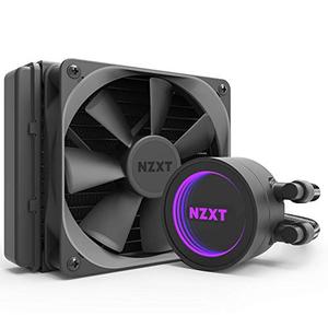 lot 4532 image: NZXT Kraken M22 120mm - RL-KRM22-01 - AIO RGB CPU Liquid Cooler - CAM-Powered - Infinity Mirror Design - Reinforced Extended Tubing - Aer P120mm PWM Radiator Fan (Included) Black