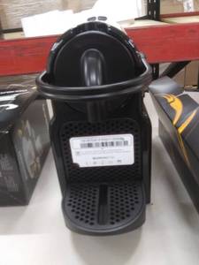 lot 4540 image: Nespresso Inissia Espresso Machine by DeLonghi with Aeroccino, Black